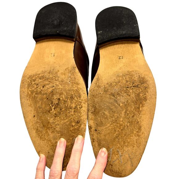 X-Ray 12 Oxford  Men's Brown Dress Shoes Plain Toe Work Church - Picture 6 of 7